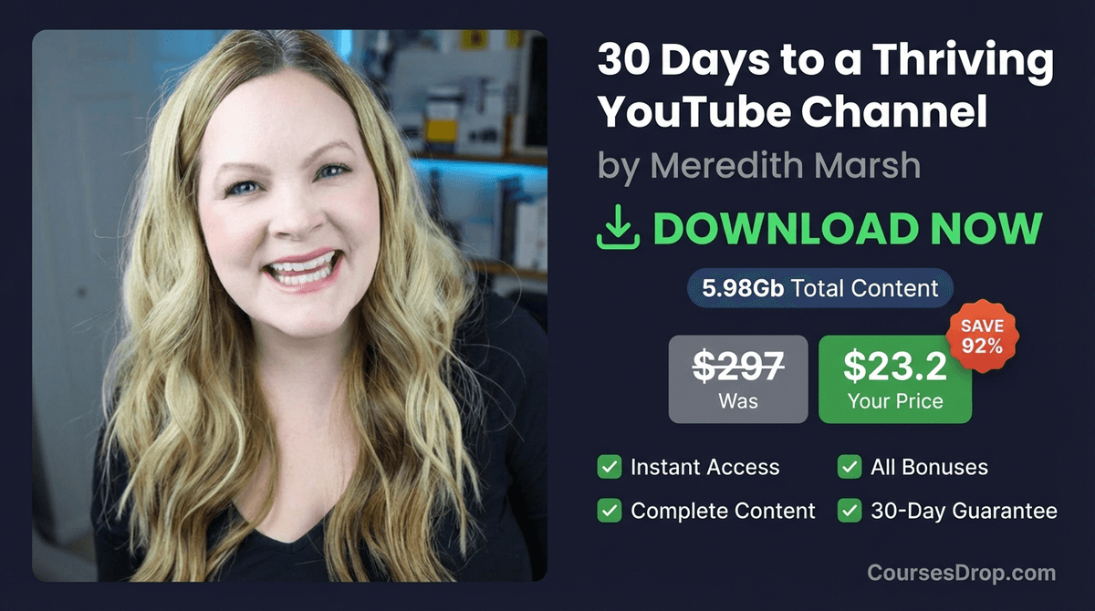30 Days to a Thriving YouTube Channel download package