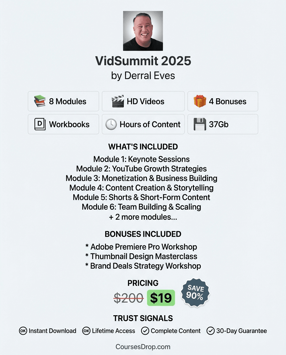 VidSummit 2025 infographic